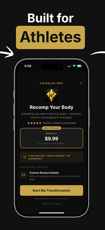 Chiseled Pro — Built for Athletes